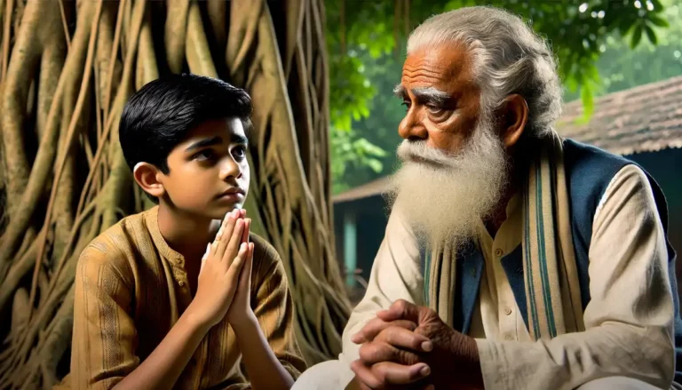 8. Ravi pleading with the wise elder dharmendra v2
